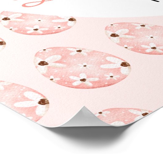 Easter Bunny Baby Shower Poster (Hoek)