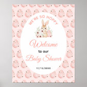 Easter Bunny Baby Shower Poster (Voorkant)