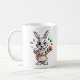 Easter Bunny Baker Mug Cute Gift for Women Spring Koffiemok