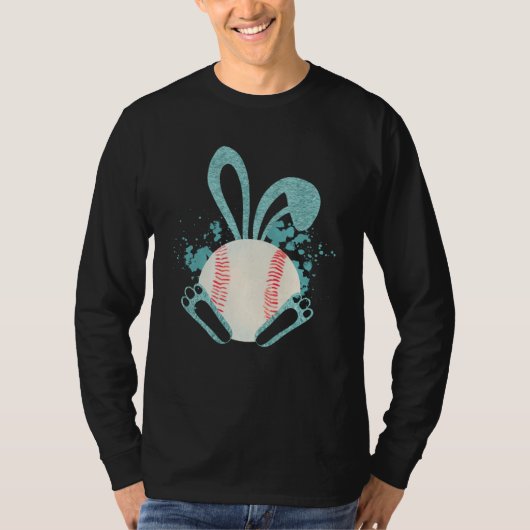 Easter Bunny Baseball Fan Easter Friend Bunny East T-shirt (Voorkant)