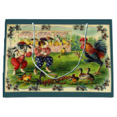 Easter Bunny Baseball Wenskaart Groot Cadeauzakje (Voorkant)