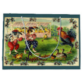 Easter Bunny Baseball Wenskaart Groot Cadeauzakje (Achterkant)