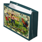 Easter Bunny Baseball Wenskaart Groot Cadeauzakje (Voorkant Gekanteld)