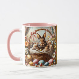 Easter Bunny Basket Cute Spring Bunny Mok