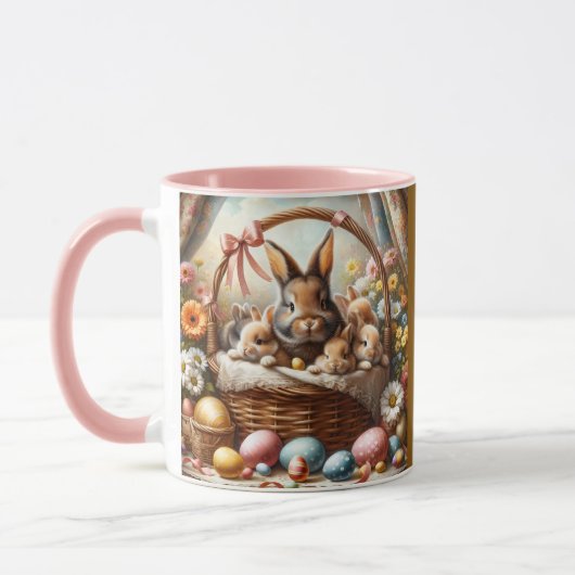 Easter Bunny Basket Cute Spring Bunny Mok (Links)