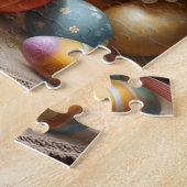 Easter Bunny Basket, Spring Bunnies & Easter Eggs Legpuzzel (Zijkant)