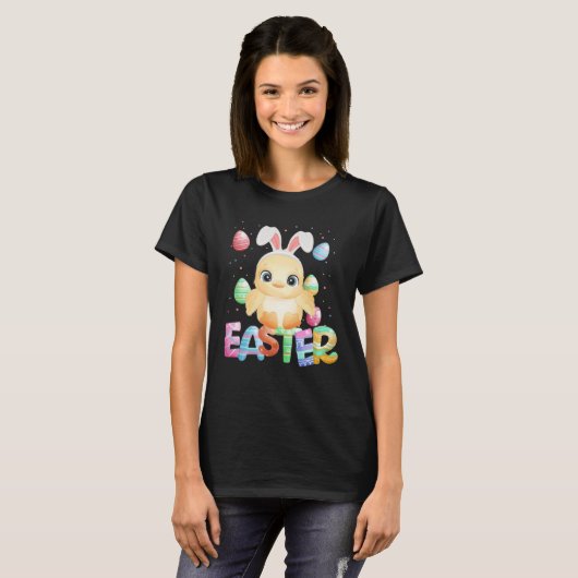 Easter Bunny Chick   Easter Chicken T-shirt (Voorkant volledig)