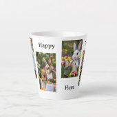 Easter Bunny & Child 4 photos Latte Mok (Voorkant)