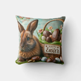 Easter Bunny Chocolate Egg Kussen