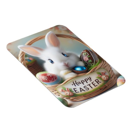 Easter bunny chocolate egg magneet (Rechterzijde)