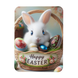 Easter bunny chocolate egg magneet