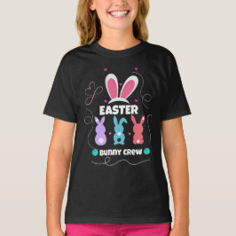 Easter Bunny Crew Girl's T-shirt - Schattige Famil