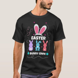 Easter Bunny Crew Mannen T-Shirt – Bijpassende fam
