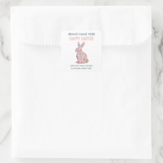 Easter Bunny Custom Candle Label (Tas)