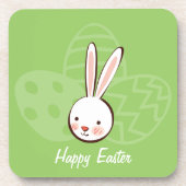 Easter Bunny Custom Cork Onderzetters (Voorkant)