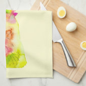 Easter bunny cute watercolor theedoek (Quarter Fold)