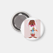 Easter bunny Dachshund  Magneet (Voorkant / Achterkant)
