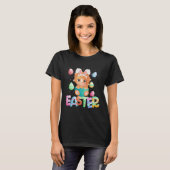 Easter Bunny Dinosaur   Easter Triceratops T-shirt (Voorkant volledig)
