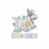Easter Bunny Dinosaur Egg A Saurus TRex Kids Boys  Sticker (Voorkant)