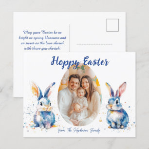 🐇Easter Bunny Duo Verrukking Feestdagenkaart