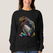 Easter Bunny Easter Dinosaur Egg Easter friend Eas Trui (Voorkant)