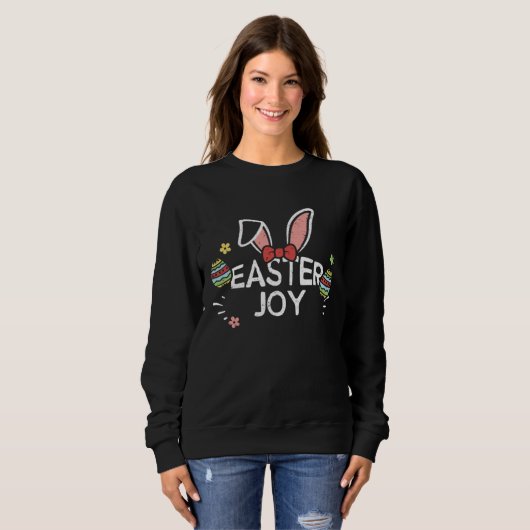 Easter Bunny Easter joy  Easter Sayings Trui (Voorkant volledig)