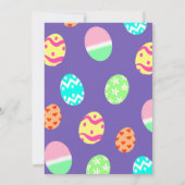 Easter Bunny Egg Hunt en Zondag Brunch Uitnodiging (Achterkant)