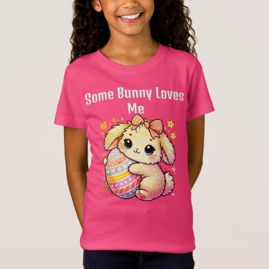 Easter Bunny Egg Kinderen T-shirt (Voorkant)