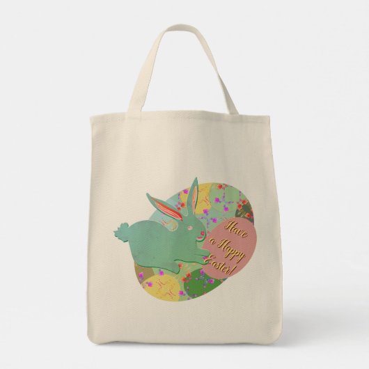 Easter Bunny Eggs Tote Bag (Achterkant)