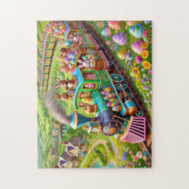 Easter Bunny Express Spring Train Adventure  Legpuzzel