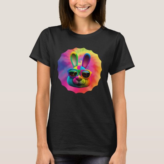 Easter Bunny Face Easter Rabbit cool Easter Bunnie T-shirt (Voorkant)