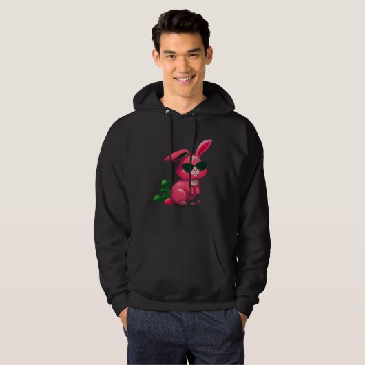 Easter Bunny Faces cool Easter Rabbit Bunnies  5 Hoodie (Voorkant volledig)