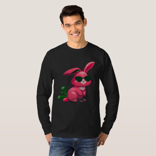 Easter Bunny Faces cool Easter Rabbit Bunnies  5 T-shirt (Voorkant volledig)