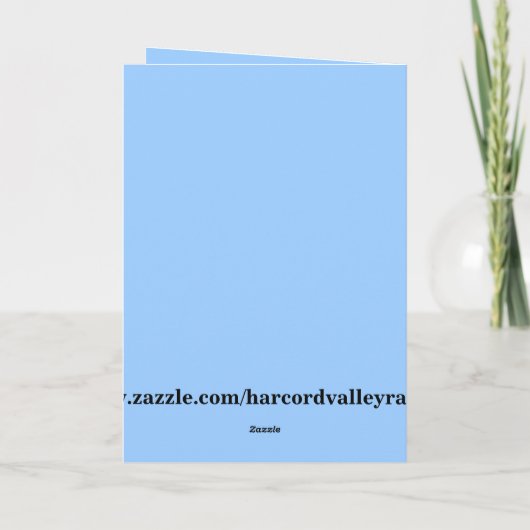 Easter Bunny Feestdagen Kaart (Achterkant)