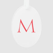 Easter Bunny Floral ontwerp Ornament (achterkant)