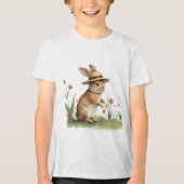 easter bunny gardener Tri-Blend shirt (Voorkant)