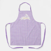 Easter Bunny Gingham Custom Schort (Voorkant)