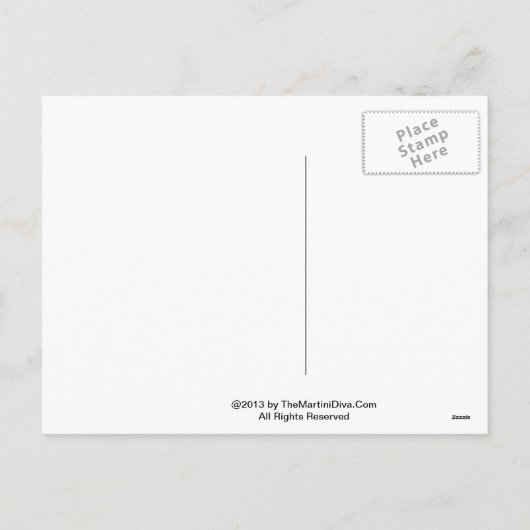 Easter Bunny Hop Martini Recept Briefkaart (Achterkant)