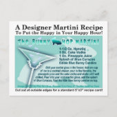 Easter Bunny Hop Martini Recept Briefkaart (Voorkant)