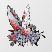 Easter Bunny Horror Raamsticker (Vel)