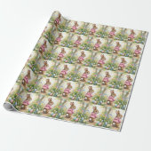 Easter Bunny in a Spring Garden Cadeaupapier (Uitgerold)