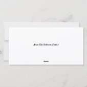 Easter Bunny In Floral Foliage Feestdagenkaart (Achterkant)