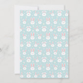 Easter Bunny Invitation Card Kaart (Achterkant)