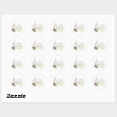 Easter Bunny klassieke ronde sticker (Vel)