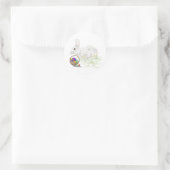 Easter Bunny klassieke ronde sticker (Tas)
