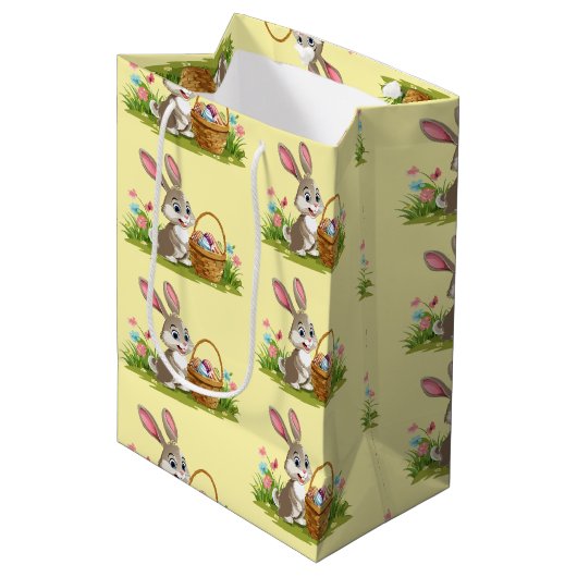 Easter bunny medium cadeauzakje (Voorkant Gekanteld)