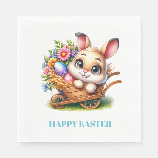 Easter Bunny Paper Napkins Servet (Voorkant)