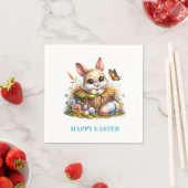 Easter Bunny Paper Napkins Servet (Insitu)