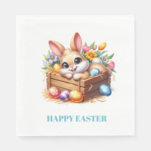 Easter Bunny Paper Napkins Servet (Voorkant)