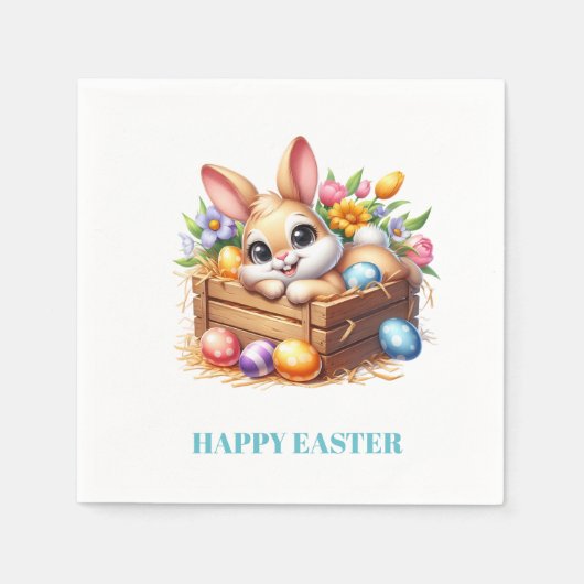 Easter Bunny Paper Napkins Servet (Voorkant)